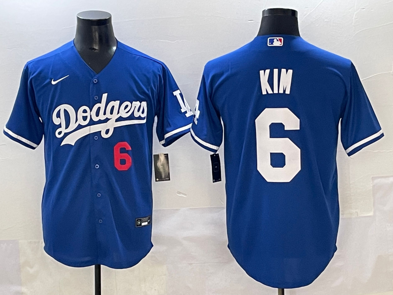 Men's Los Angeles Dodgers Hyeseong Kim #6 Royal Limited Jersey